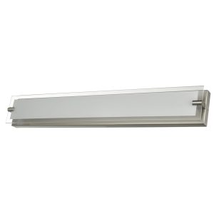 29" Vanity with Frosted Glass Panel - BN-Brushed Nickel