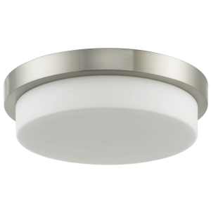 13" Stepped Opal Glass Flushmount - BN-Brushed Nickel