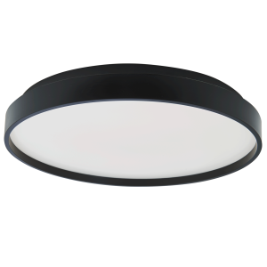 13" Low Profile Flushmount with Soft Uplight - BL-Black