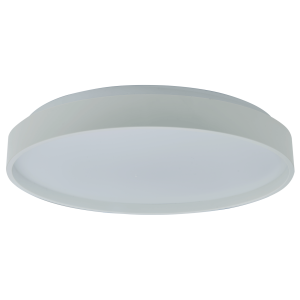 13" Low Profile Flushmount with Soft Uplight - WH-White