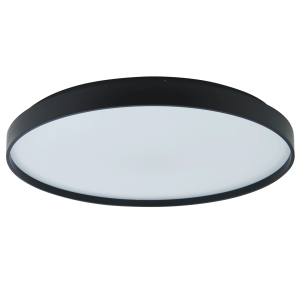 15" Low Profile Flushmount with Soft Uplight - BL-Black