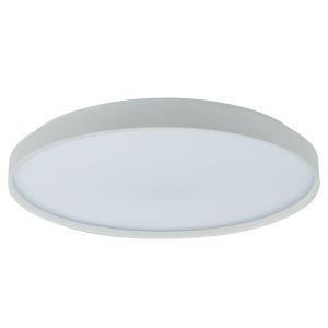 15" Low Profile Flushmount with Soft Uplight - WH-White