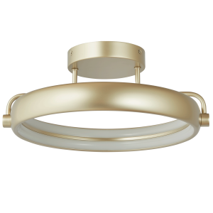 14" Dual LED Ring Flushmount - TS-Titanium Silver