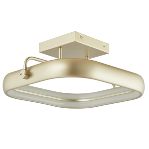14" Dual LED Square Flushmount - TS-Titanium Silver