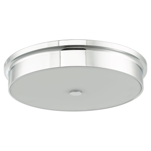 15" Opal Glass Flushmount - CH-Chrome