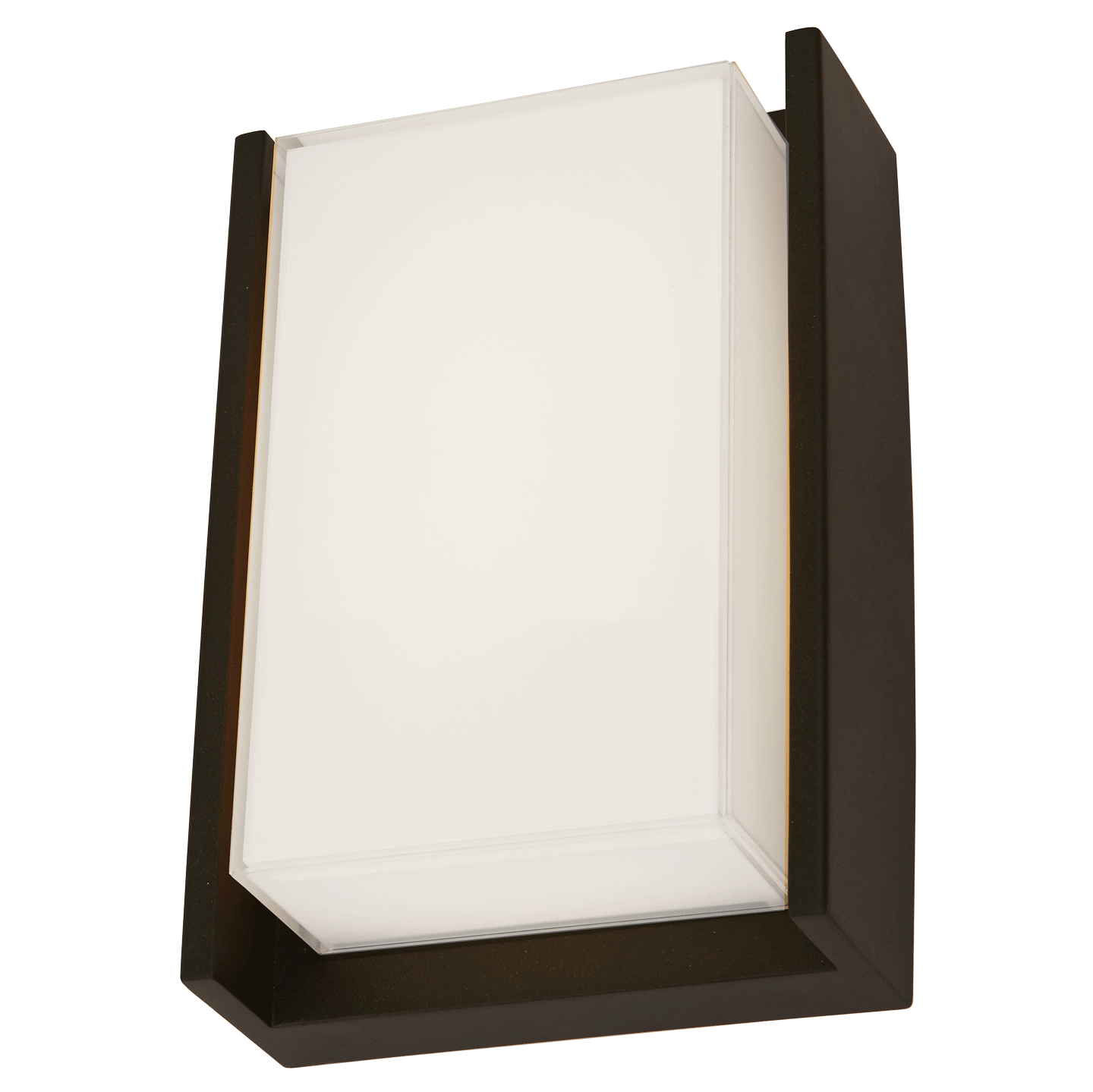 Small Wet Location Miter Glass Wall Fixture