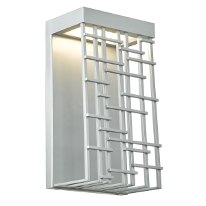 Small Wet Location Lattice Shade Wall Fixture - SL-Silica