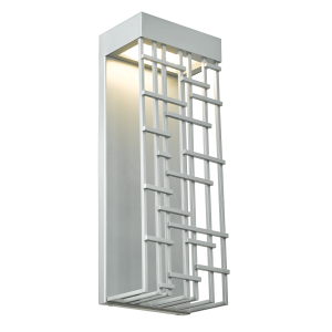 Medium Wet Location Lattice Shade Wall Fixture - SL-Silica