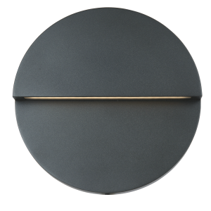 Large Wet Location Round Wall Fixture - MB-Matte Black