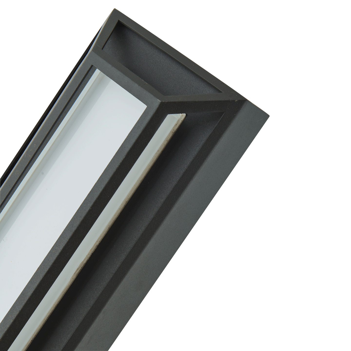 Small Wet Location Miter Glass Wall Fixture - Image 2