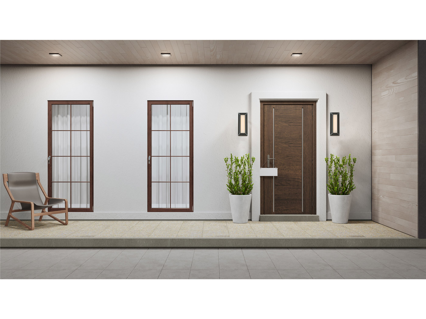 Small Wet Location Miter Glass Wall Fixture - Image 6