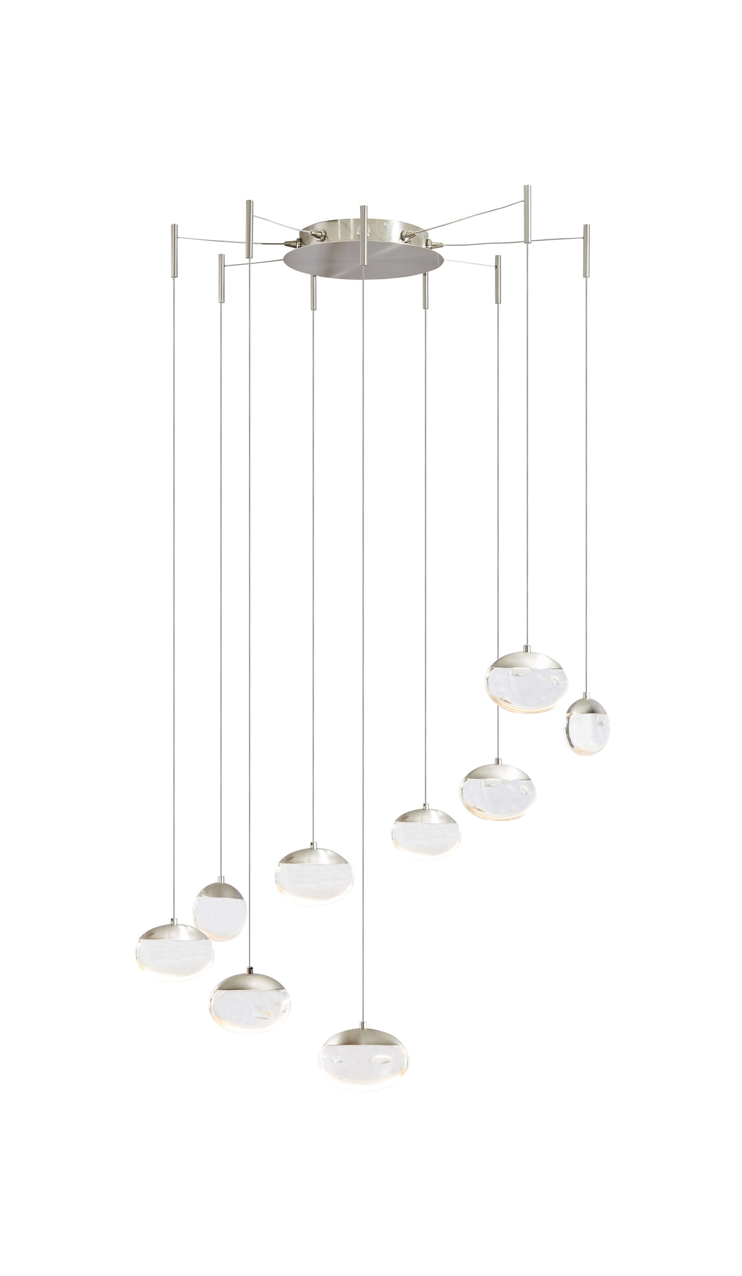 9- Light Pendant with Teardrop Glass - Image 4