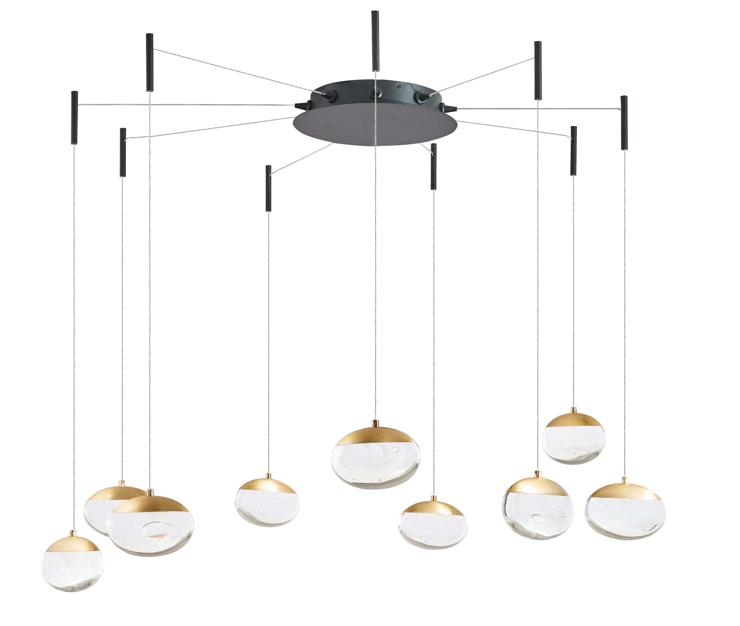 9- Light Pendant with Teardrop Glass - Image 3