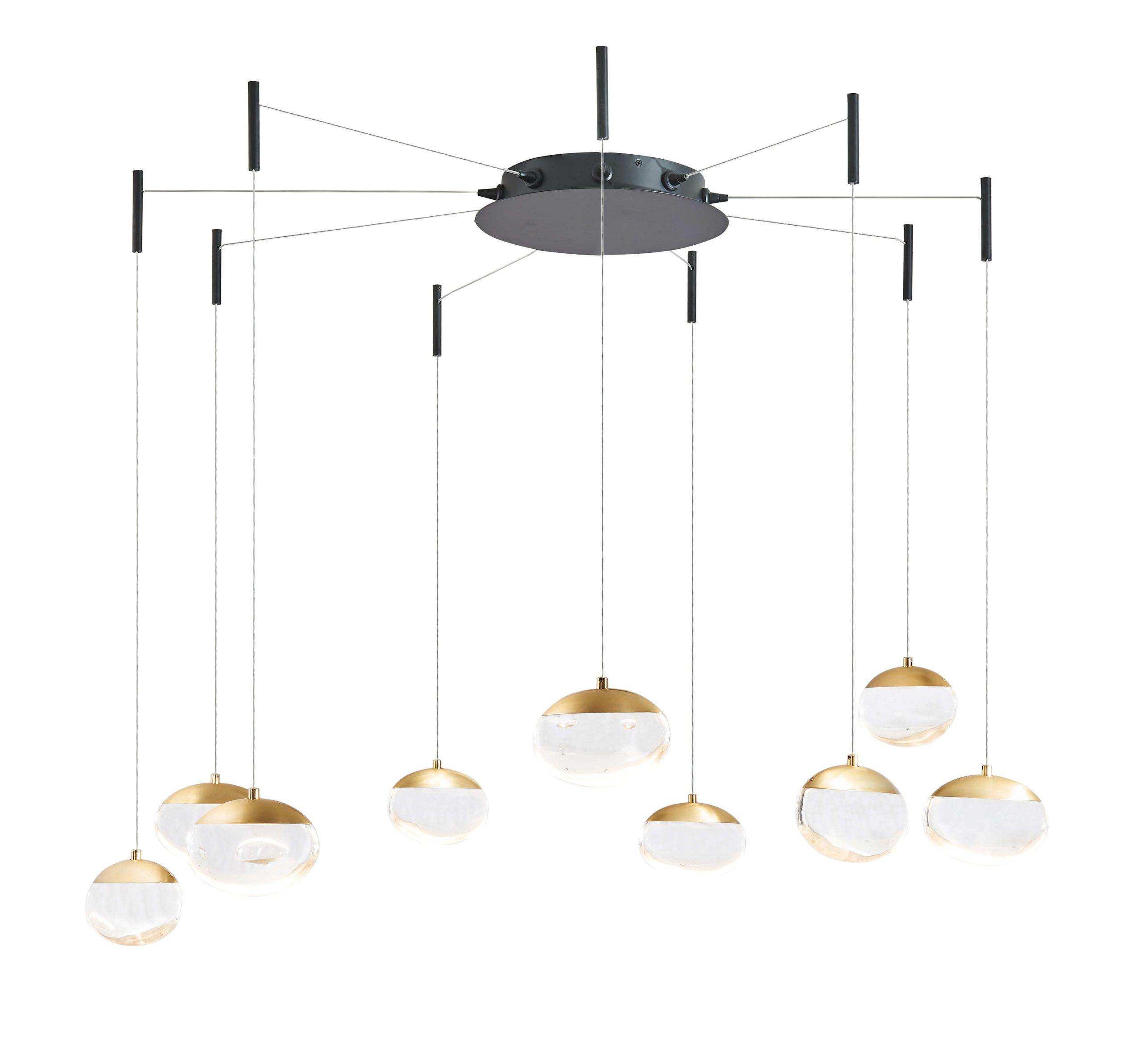 9- Light Pendant with Teardrop Glass - Image 5