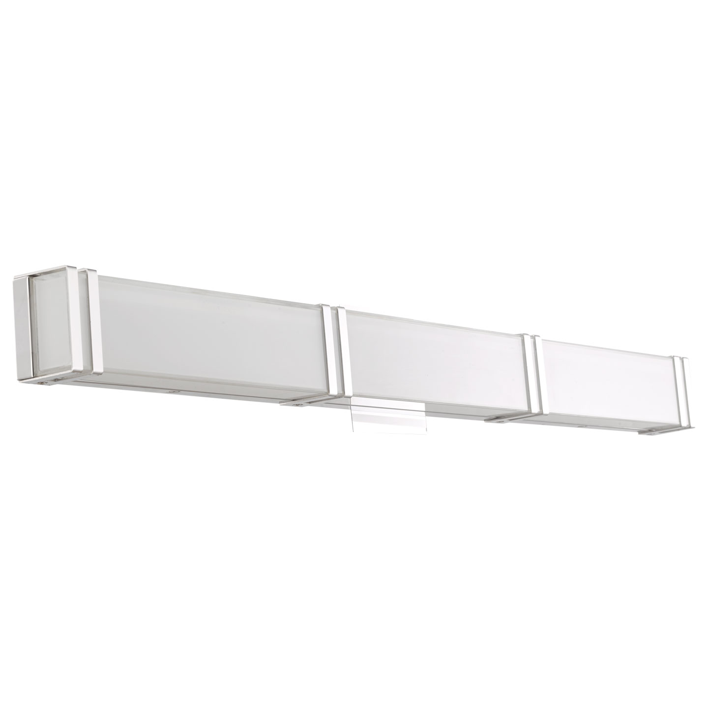 Miter Glass Vanity with Chrome Brackets - Image 6