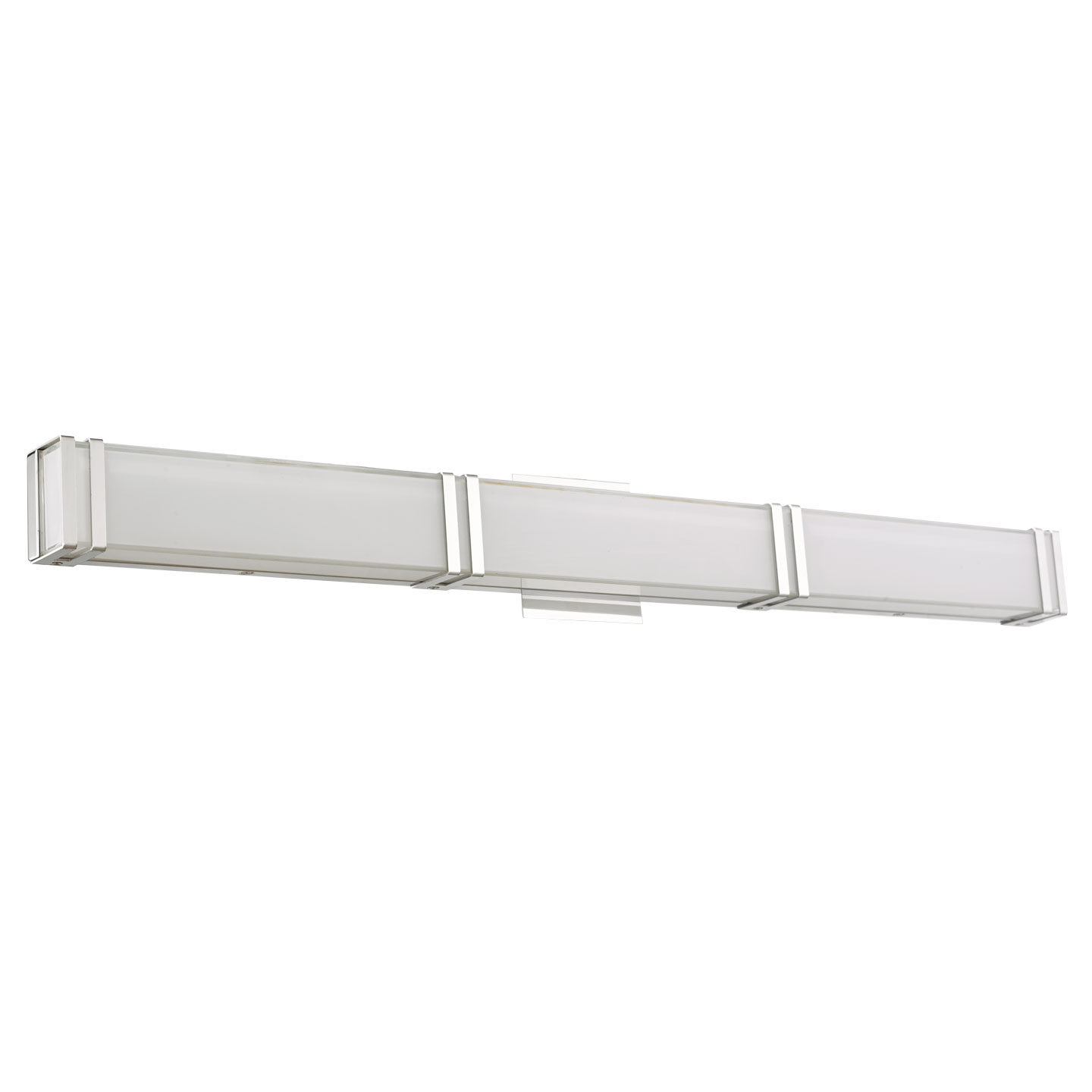 Miter Glass Vanity with Chrome Brackets - Image 5